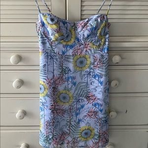 Marciano blue floral summer dress
